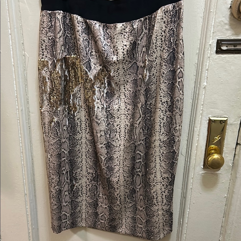 New - Python printed reversible to Gold sequin- - Picture 4 of 10